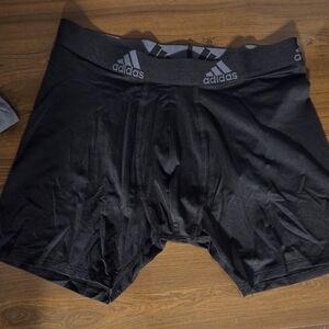 adidas Black Men’s Performance Boxer Briefs with Logo Waistband